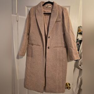 H&M Soft Pink Wool Coat
